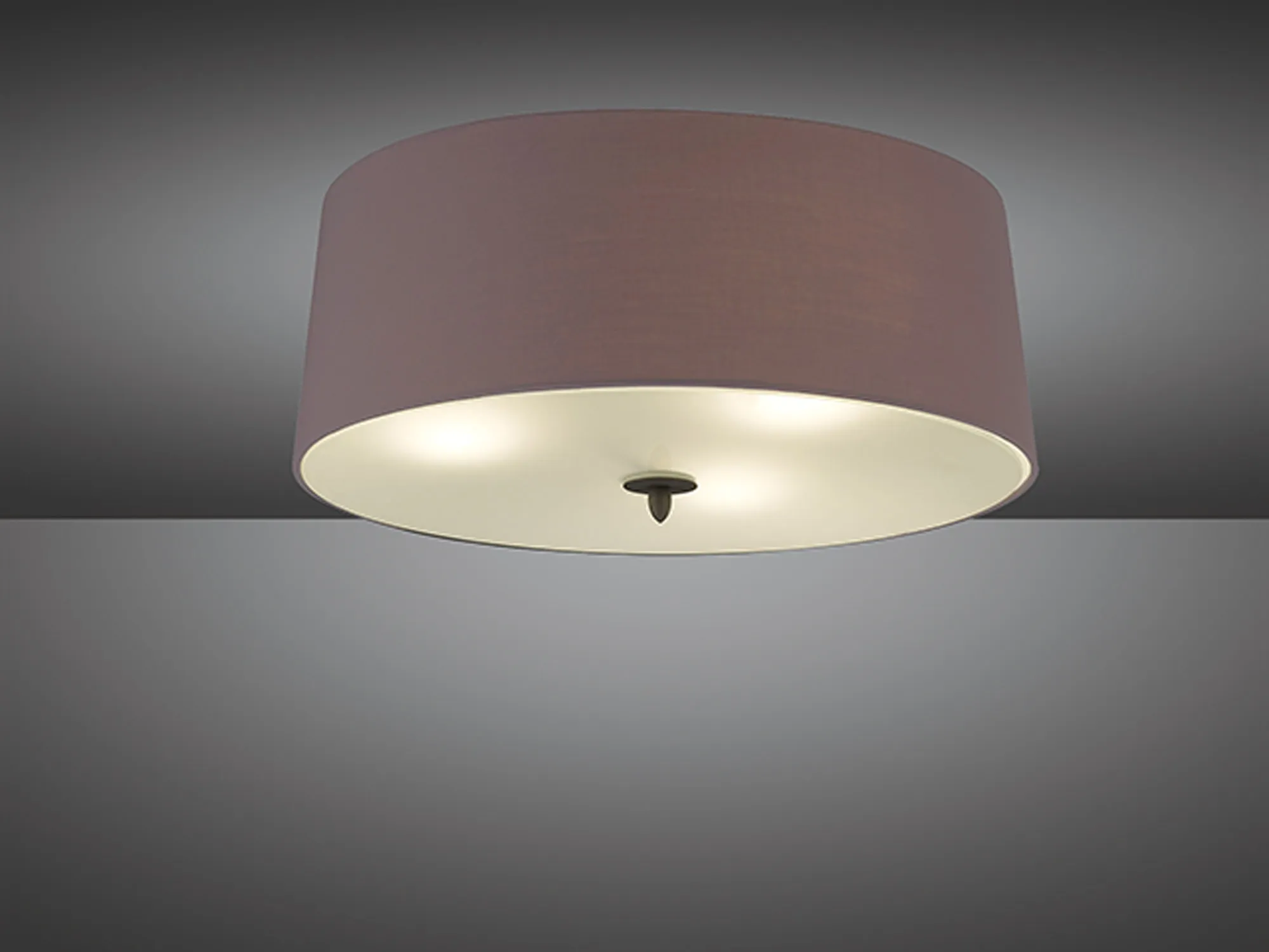 Lua Ash Grey Ceiling Lights Mantra Flush Fittings